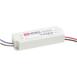 Mean Well LPV-20-24 napájecí zdroj pro LED konstantní napětí 20 W 0 - 0.84 A 24 V/DC bez možnosti stmívání, ochrana proti přepětí
