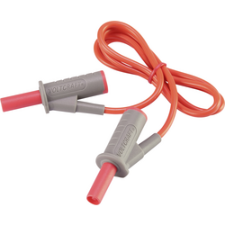 VOLTCRAFT Velmi ohebné bezpečnostní měřicí kabely [lamelová zástrčka 4 mm - lamelová zástrčka 4 mm] 0.75 m;červená;MSB-501 10 A