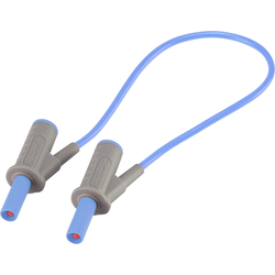VOLTCRAFT Velmi ohebné bezpečnostní měřicí kabely [lamelová zástrčka 4 mm - lamelová zástrčka 4 mm] 25.00 cm;modrá;MSB-501 10 A
