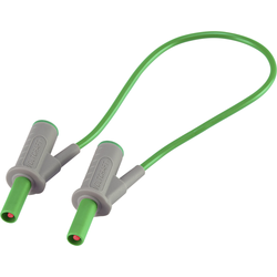 VOLTCRAFT Velmi ohebné bezpečnostní měřicí kabely [lamelová zástrčka 4 mm - lamelová zástrčka 4 mm] 25.00 cm;zelená;MSB-501 10 A
