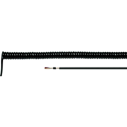 Helukabel 85933 spirálový kabel LiF12YD11Y 400 mm / 1600 mm 6 x 0.14 mm² černá 1 ks