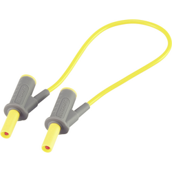 VOLTCRAFT Velmi ohebné bezpečnostní měřicí kabely [lamelová zástrčka 4 mm - lamelová zástrčka 4 mm] 25.00 cm;žlutá;MSB-501 10 A