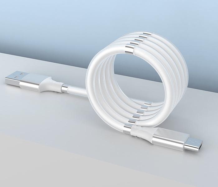 STABLECAM Magnetický samonavíjecí USB nabíjecí kabel (Micro USB) (180 cm)